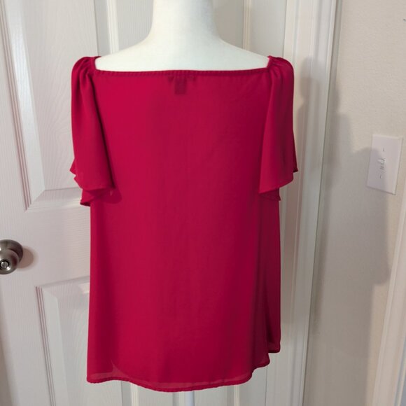 Ann Taylor flutter Sleeve Top - Picture 4 of 7